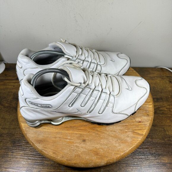 2012 Nike\u200e Shox NZ SL White Silver Men's Size 12 Shoe Sneakers 366363-111